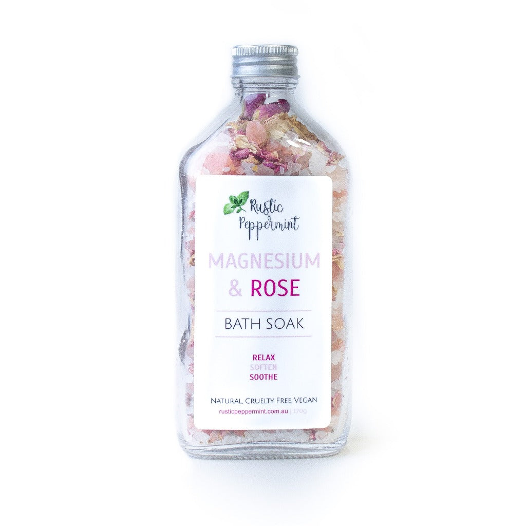 Go-For-Zero-Australia-Rustic-Peppermint-Magnesium-&-Rose-Bath-Soak-200ml