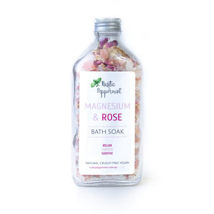 Go-For-Zero-Australia-Rustic-Peppermint-Magnesium-&-Rose-Bath-Soak-200ml