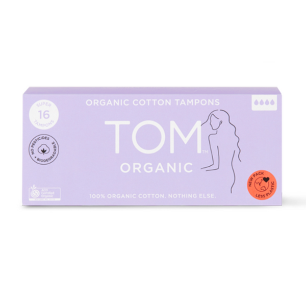 Tom Organics - Super Tampons (16 or 32 Pack)