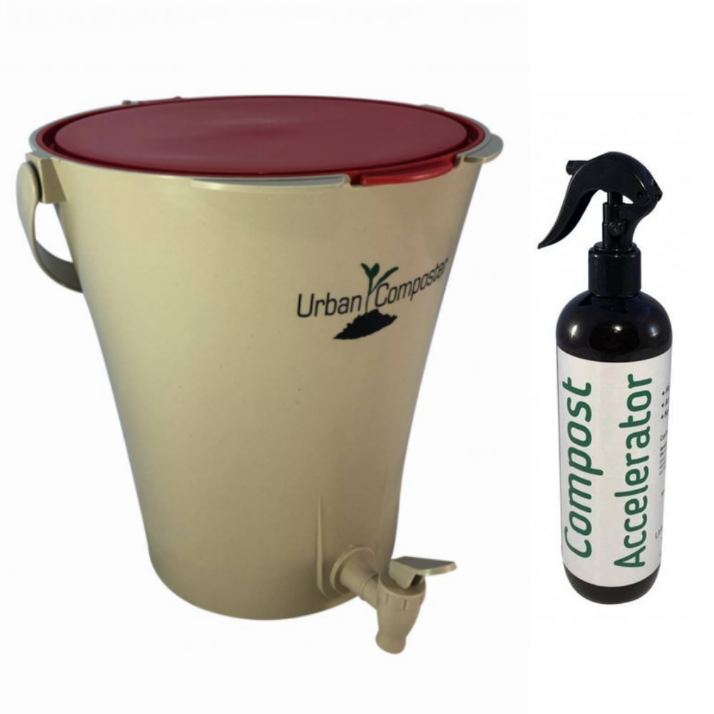 Go-For-Zero-Australia-Urban-Composter-Australia-Starter-Pack-Red-Lid