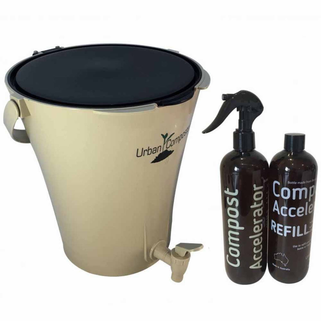 Go-For-Zero-Australia-Urban-Composter-Australia-Starter-Pack-With-Refill-Red-Lid