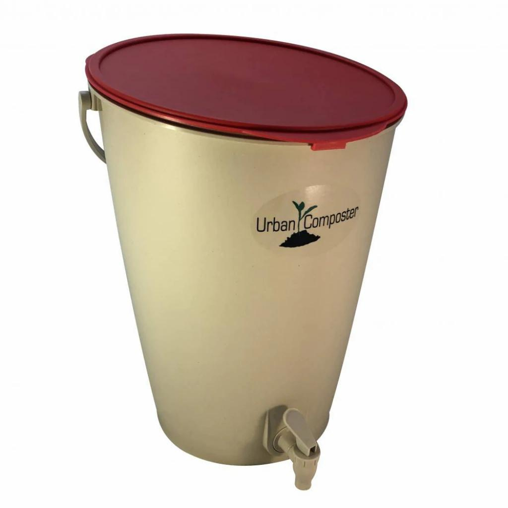Go-For-Zero-Australia-Urban-Composter-City-Composter-Red-15-Litre