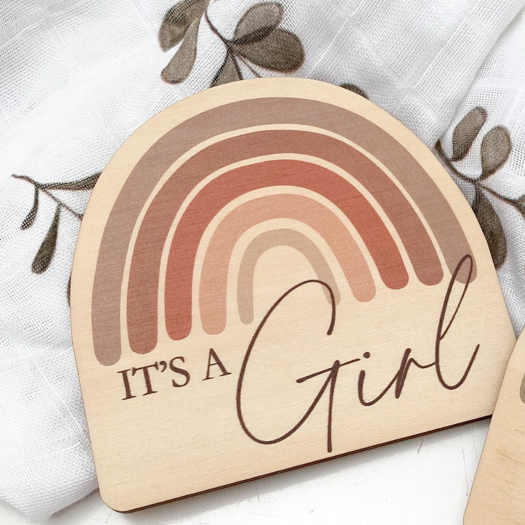 Go-For-Zero-Australia-One-Chew-Three-Australia-It's-A-Girl-Plaque-2-Colours