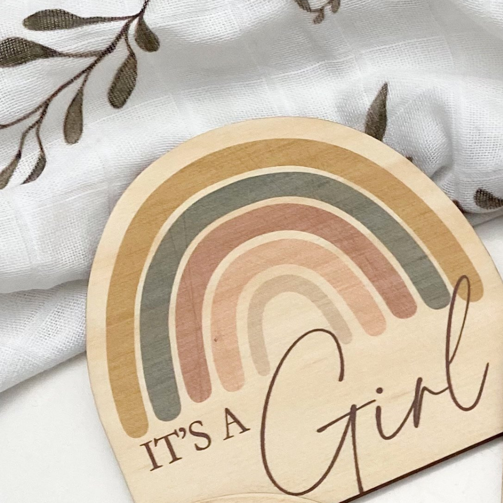 Go-For-Zero-Australia-One-Chew-Three-Australia-It's-A-Girl-Plaque-2-Colours