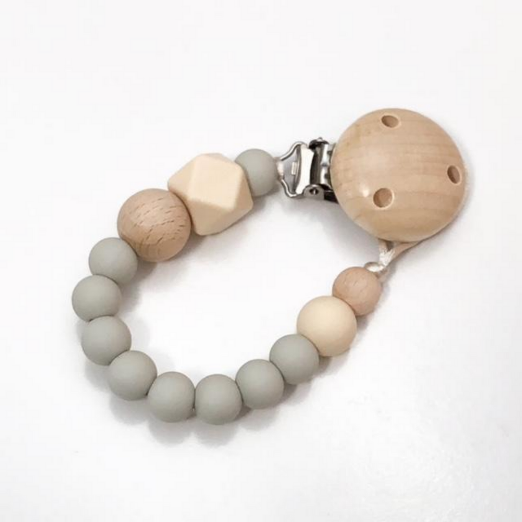 Go-For-Zero-Australia-One-Chew-Three-Australia-Silicone-Dummy-Clip-Soft-Grey