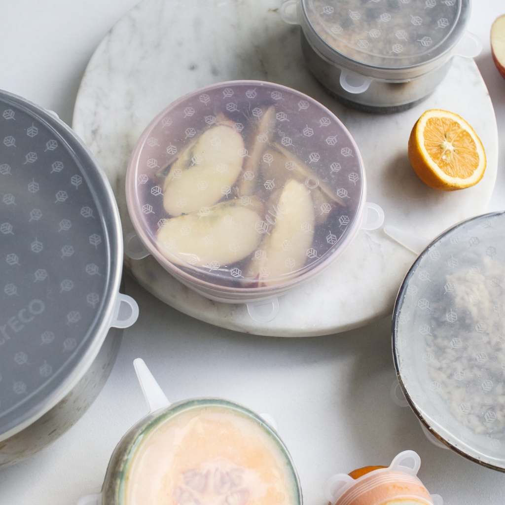 Go-For-Zero-Australia-Ever-Eco-Australia-Reusable-Silicone-Food Covers-6-Sets