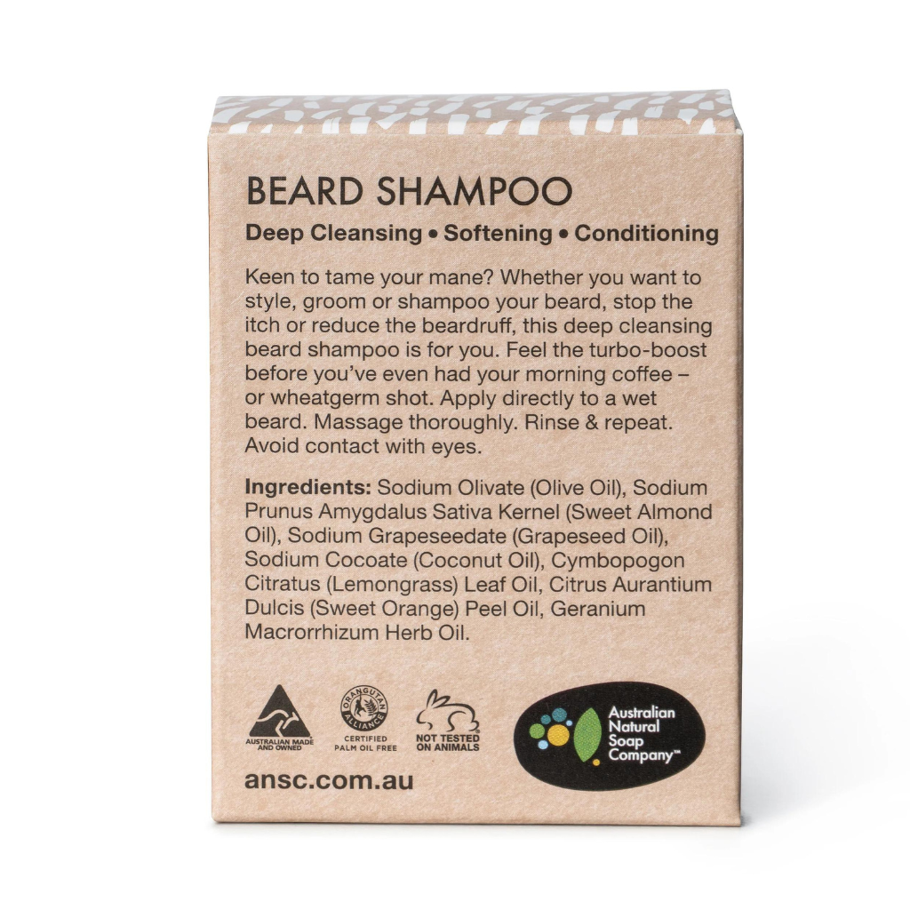 Go-For-Zero-Australia-The-Australian-Natural-Soap-Company-Beard-Shampoo-Vegan-100g-Palm-Oil-Free-Cruelty-Free-Zero-Waste