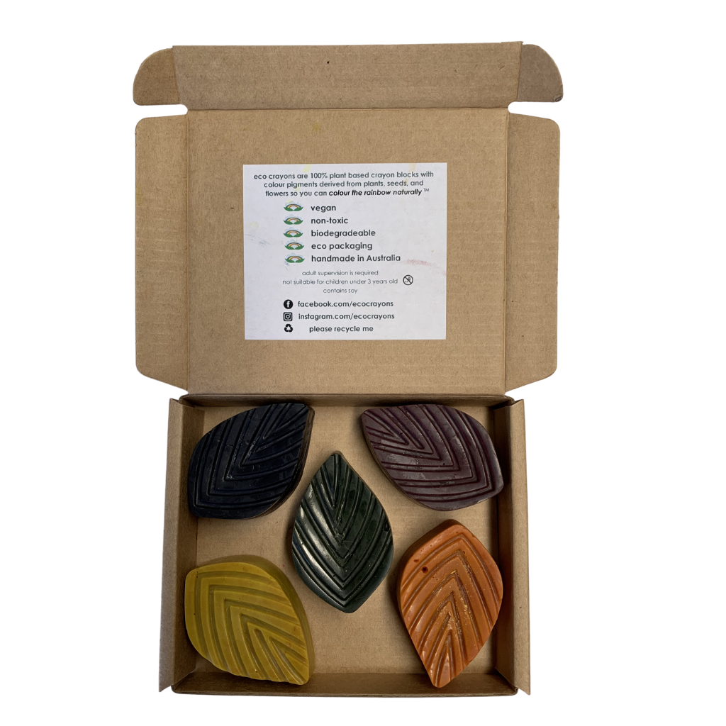 Go-For-Zero-Australia-Eco-Crayons-Leaves-5-Pack