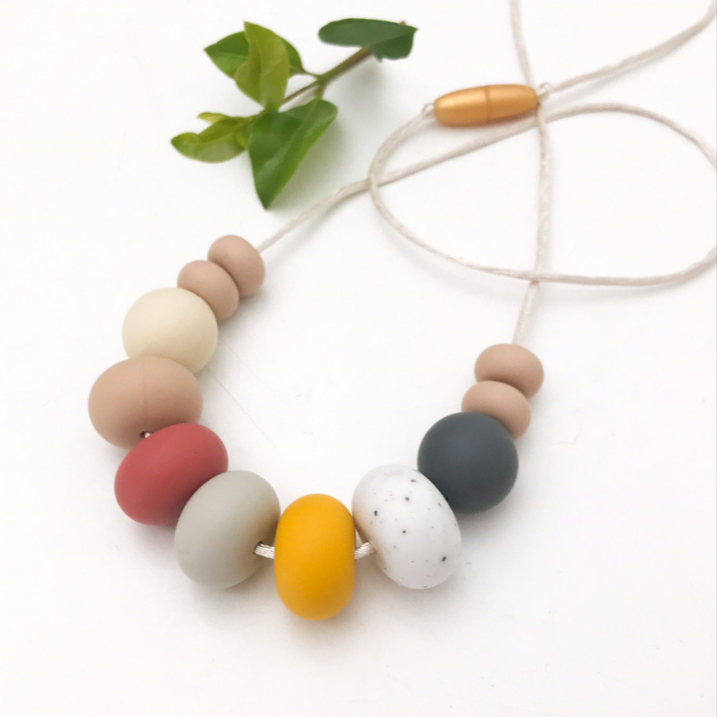 Go-For-Zero-Australia-One-Chew-Three-Australia-Nala-Silicone-Necklace-Mustard-Yellow