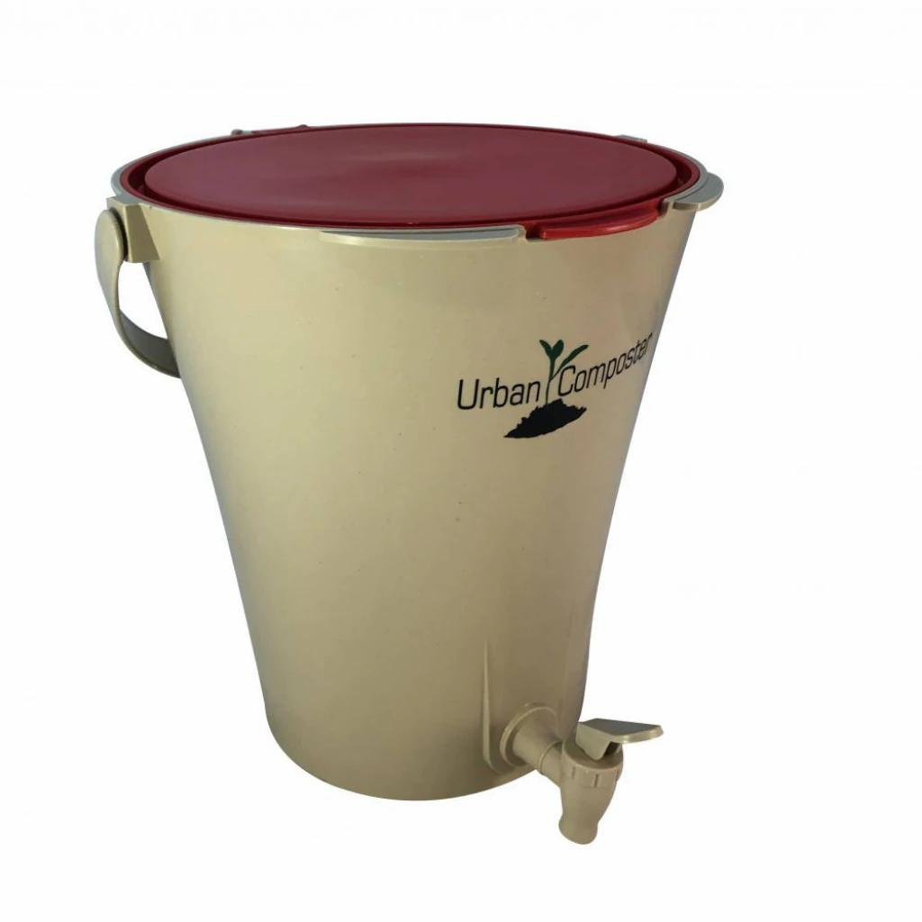 Go-For-Zero-Australia-Urban-Composter-City-Composter-Red-8-Litre
