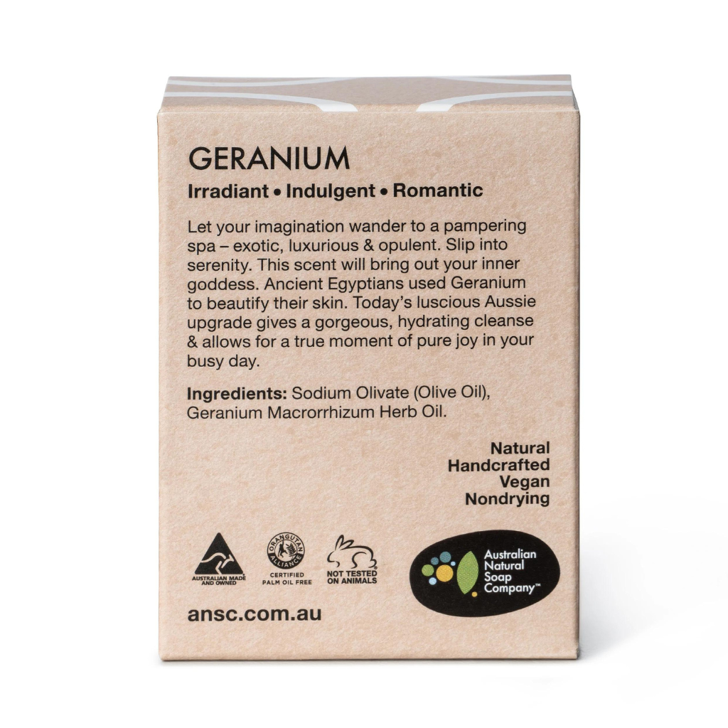 Go-For-Zero-Australia-The-Australian-Natural-Soap-Company-Australia-Geranium-Soap-Bar