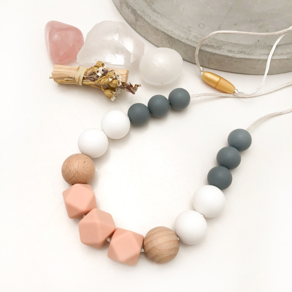 Silicone teething cheap necklace australia