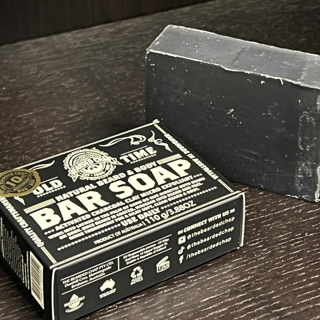 Go-For-Zero-Australia-Bearded-Chap-Australia-Activated-Charcoal-And-Clay-Beard-And-Body-Bar-Soap