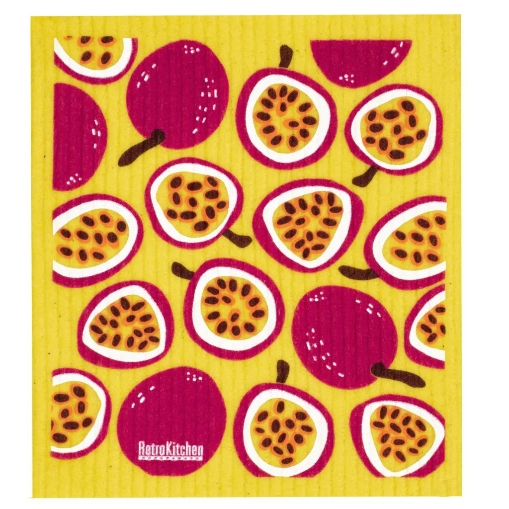 Go-For-Zero-Australia-Retrokitchen-Australia-Cellulouse-Dishcloth-Passionfruit