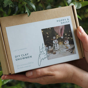 Go-For-Zero-Australia-Poppy-And-Daisy-Australia-DIY-Clay-Snowmen-Kit